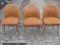 Trzy foteliki krzesła lata 50-te tanio