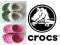 CROCS ocieplane ZIELONE i RÓŻOWE gratis 6-7 14,5cm