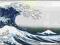 HOKUSAI 'THE GREAT WAVE' - ogromny plakat 158x53cm