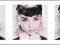 AUDREY HEPBURN - USTA TRYPTYK - plakat 91.5x30.5cm