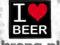 Naszywka I LOVE BEER