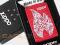 UNIKAT ZAPALNICZKA ZIPPO RED CANDY LOGO FLAME HD