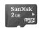 SANDISK KARTA MICRO SD 2GB + ADAPTER // 24H