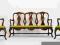 Zestaw Sofa + 2 Fotele w stylu Chippendale - Super