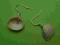 kolczyki z prawdziwych muszelek z Morza Północnego