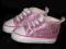 Trampki blyszczace cekiny rozowe 9cm JAK CONVERSE