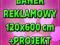 BANER REKLAMOWY 120 x 600 cm - z super projektem