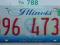 Illinois : tablica rejestracyjna z USA