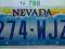 Nevada : tablica rejestracyjna z USA
