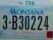 Montana : tablica rejestracyjna z USA