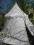 Pawilon namiot rycerski okrągły drewniany stelaż