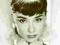 Audrey Hepburn (Sepia) - plakat 40x50 cm
