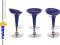 Hoker Hokery Krzesło Barowe Niebieskie - PROMOCJA