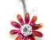 Kolczyk do pępka flower - piercing
