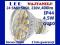 LED 24 SMD 5050 4.5W GU10 230V 410lm IP44 CIEPŁA!