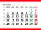 Kalendaria do kalendarzy 1-planszowych - 2 wzory