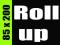 Roll up Rollup Baner WZMOCNIONA KONSTRUKCJA 85x200