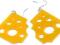 DUŻE kolczyki ser żółty plexi NOWOŚĆ !!!