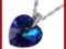 SERCE SWAROVSKI + SREBRNY ŁAŃCUSZEK NA PREZENT!
