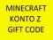Minectaft gift code konto premium