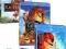 KRÓL LEW 1+2 +3 TRYLOGIA Disney [ 3 BLU-RAY ]
