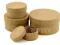 Pudełka tekturowe okrągłe - zestaw 4 szt decoupage
