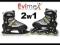 !!! SUPER CENA !!! ROLKI + ŁYŻWY 2w1 R.33-36 ABEC7