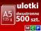 ulotki A5 500szt. 135g dwustronne