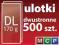 ulotki DL 500szt. 170g, dwustronne
