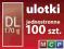 ulotki DL 100szt. 170g, jednostronne