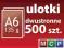 ulotki A6 500szt. 135g, dwustronne