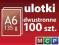 ulotki A6 100szt. 135g, dwustronne