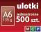 ulotki A6 500szt. 135g, jednostronne