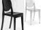 Krzesło akrylowe akryl czarne bezbarwne K89 salon