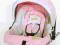 FOTELIK SAMOCHODOWY BABY 0-13 kg róż+popiel (A2)