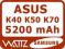 ASUS A32-F82 - K40 K50 K51 K70 - 5200 mAh - FV