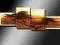 ARTMI obraz 4 obrazy art deco afryka  140x55c