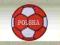 Naszywka piłka POLSKA biało-czerwona na EURO 2012