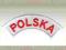 NASZYWKA do przyprasowania NAPIS POLSKA na ramię