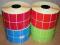 Etykiety termotransferowe 40x30 / 6000szt KOLOR