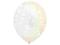 Balony balon clear z białym nadrukiem w róże