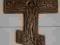 Duży mosiężny krzyż prawosławny 26,5 X 12,8 cm