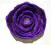 fioletowa urocza ślicznotka broszka kwiat połyskuj