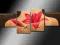 ARTMI obraz 4 obrazy lilie art deco 140x55