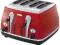 DeLONGHI ICONA TOSTER CTO4003 CZERWONY OD 1 ZŁ