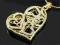 SWAROVSKI - SERCE W ZŁOCIE 18K - PRZECENA 45% *