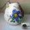Śliczny ceramiczny dzbanuszek malowane kwiatki