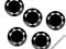 Naturalny 5,50Ct+ Czarny jak kruk Diament Soliter