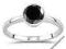 Wyborow 3,60Ct Czarny Diament 925 Srebro Pierścień