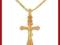 ZŁOTY KRZYŻYK + ZŁOTY ŁAŃCUSZEK 45cm OD ELIZY
